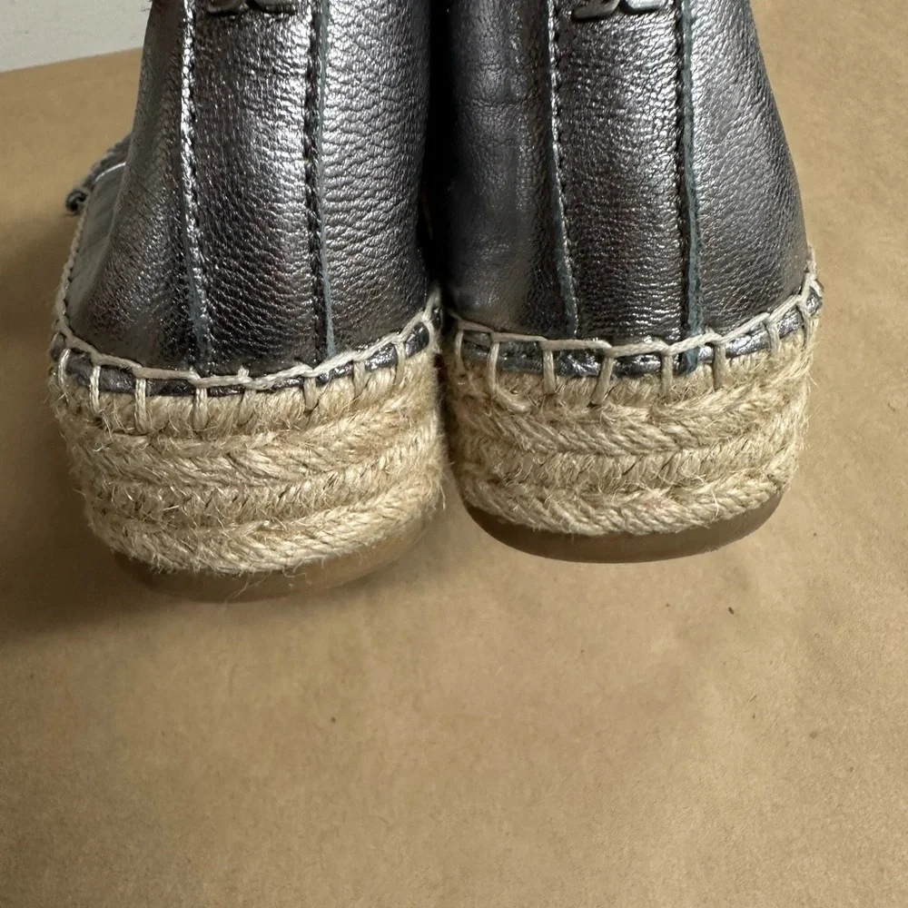 Silver Woven Slip-On Shoes - Picture 3 of 7